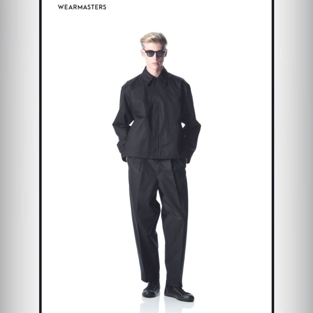 RARE WearMasters Solid Black Sateen Cotton Heritage Trousers